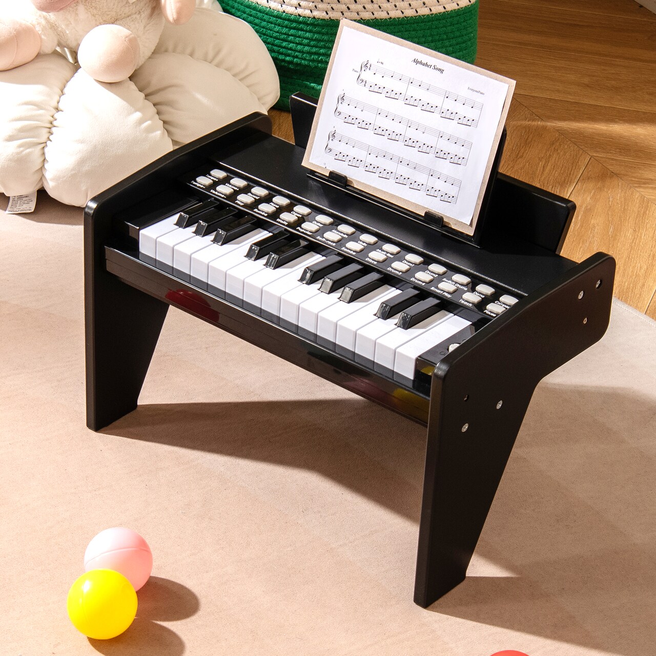 Kids Piano Keyboard 25 Keys with Record Playback and Adjustable Settings